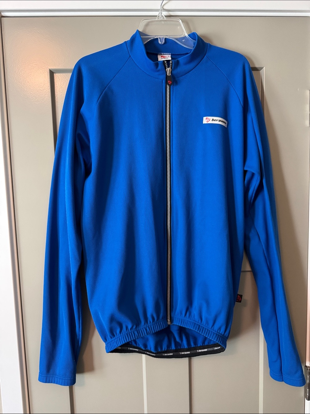Bergamo Blue Full-Zip Cycling Jacket
